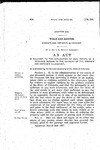 In Relation to the Application of Real Estate of a Deceased Person to the Payment of the Widow's and Orphan's Allowance.