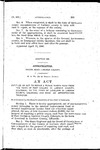 Entitled an Act to Repair a Public Wagon Road from the Town of Fort Collins in Larimer County, Colorado, to the Town of Loveland in Larimer County, Colorado, and Make an Appropriation Therefor.