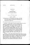 To Provide for the Purchase of Additional Land and Water for, and for Enlarging and Improving the State Fish Hatchery near Denver and Making an Appropriation and Making an Appropriation Therefor.