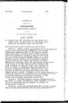 To Provide for the Construction and Repair of a Wagon Road in the County of Saguache, Colorado, and to Provide Funds for the Same.