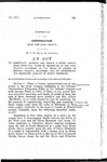 To Construct, Improve and Repair a State Wagon Road from the Town of Silverton, in San Juan County, Colorado, to the Town of Creede, in Mineral County, Colorado, and Appropriate the Necessary Amount of Money Therefor.