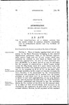 For the Construction of a Bridge Across the Big Sandy Creek in Lincoln County, Colorado, and to Appropriate Money for the Payment of the Same.