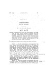 Making Appropriations for the Maintenance and Support of the State Capitol Building and the Grounds Surrounding and Belonging Thereto, for the Years 1911 and 1912, and for Replacing Old Furniture and Carpets, and Supplying New Furniture in the Various Departments of the Capitol Building, When Required.