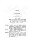 Making Appropriations for Furnishing the Building of the State Normal School at Gunnison, for Insuring Said Building, and for Caring for and Improving the Grounds Thereof--for the Maintenance of the School, Iincluding the Payment of Salaries of Instructors, Officers and Employees.