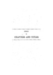 Index to Chapters and Titles