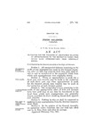 To Provide for the Transfer of Unexpended Balances of Appropriations to the Respective Funds from Which Such Appropriations Were Originally Drawn.