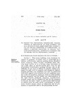 To Prevent the Preparation, Manufacture, Packing, Storing or Distribution of Food Intended for Sale, or Sale of Food, under Insanitary, Unhealthful or Unclean Conditions or Surroundings, to Create a Sanitary Inspection, to Declare That Such Conditions Shall Constitute a Nuisance and to Provide for the Enforcement Thereof.