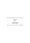 Index to Appendix