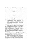 To Provide for the Payment of Part of the Expense of the Maintenance, Support and Incidental Expense of the Penitentiary for the Years 1913 and 1914, to Provide for a Portion of the Salary and Expense of the State Parole Officer for the Same Period.