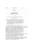 To Make an Appropriation for the Support, Maintenance, Operation and Conduct of, and to Pay the Salaries of the Officers and Employes of; and for the Erection of a Shop Building; and for the Purchase and Installation of Machinery for the Industrial Workshop for the Blind for the Years 1913 and 1914.