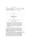 To Establish the County of Alamosa and the Temporary County Seat Thereof; Providing for the Appointment of Its Precinct and County Officers, Fixing the Terms of Court Therein, and Attaching the Same to Certain Congressional, Senatorial, Representative, Judicial and Normal Districts.