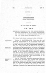 Making an Appropriation for the Support, Maintenance and Improvement of the State Penitentiary and the Salary of the State Parole Officer for the Two Years Ending November 30, 1916.