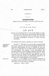 Making an Appropriation to the State Board of Agricultural for Additional Maintenance and Support for the State Agricultural College and the Agricultural Experiment Station, at Fort Collins, Colorado.