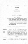 To Provide for the Payment of Part of the Expense of the Maintenance, Support and Incidental Expense of the Penitentiary for the Years 1915 and 1916, to Provide for a Portion of the Salary and Expense of the State Parole Officer for the Same Period, to Provide for the Deficit Created in the Period of 1913 and 1914, Caused By Insufficient Appropriation.