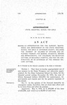 Making an Appropriation for the Support, Maintenance and Improvement of the State Industrial School for Girls in Jefferson County, Including the Payment of Salaries of Officers and Employees Thereof; for General Incidental Repairs and Improvements; For Enlarging the Reception Cottage, or Building a Hospital, and for the Construction of an Extension of the Frances Willard Cottage.