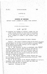 To Increase the Number of District Judges for the Third Judicial District of the State of Colorado, by the Addition of One More Judge, so that the Total Number of Judges in Said District Shall be Two.