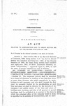 Relating to Corporations and to Amend Section 865 of the Revised Statutes of 1908.