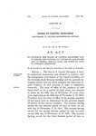 To Continue the Board of Capitol Managers and to Define the Powers and Duties of Said Board and to Repeal Certain Acts and Parts of Acts in Conflict Herewith.