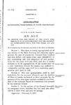 To Provide for the Relief of the State Penitentiary by an Appropriation for the Payment of Outstanding Bills for the Years 1915 and 1916.