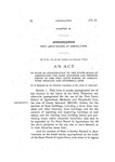 To Make an Appropriation to the State Board of Agriculture for Farm Buildings and Improvements at the Fort Lewis School of Agriculture, Mechanic and Household Arts.