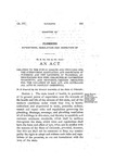 Relating to the Public Health and Providing for the Supervision, Regulation and Inspection of Plumbing and the Licensing of Plumbers, Appropriating the Fees Collected in Connection Therewith, and Providing Certain Penalties for the Violation of Said Act, and Repealing All Acts in Conflict Therewith.