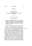 To Make an Appropriation for the Payment of Expenses Incurred for Supplies, Equipment, Traveling Expenses, Consulting Physicians' Fees, and Witness Fees by the Industrial Commission of Colorado During the Biennal Period of 1915-1916.