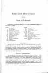 The Constitution of the State of Colorado