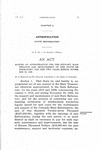 Making an Appropriation for the Support, Maintenance and Improvement of the State Reformatory, for the Two Years Ending November 30, 1920.