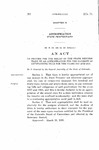 To Provide for the Relief of the State Penitentiary by an Appropriation for the Payment of Outstanding Bills for the Years 1917 and 1918.