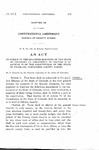 To Submit to the Qualified Electors of the State of Colorado an Amendment to Section 22 of Article VI of the Constitution of the State of Colorado, Concerning County Judges.