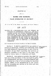 Making it a Misdemeanor for any Person or Persons to Knowingly, Wilfully and Maliciously Make any False Statement, Representation, or Give False Information of any Kind Concerning the Solvency or Financial Condition of any Bank in this State with Intent to Injure, Harm or Embarrass Such Bank, and to Provide a Punishment Therefor.