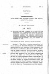 To Provide for the Payment of a Part of the Expenses and Maintenance, Support and Incidental Expenses of the State Home and Training School for Mental Defectives at Ridge, Colorado, for the Biennial Period Commencing December 1, 1920, and Ending November 30, 1922.