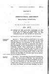 To Submit to the Qualified Electors of the State of Colorado, an Amendment to Section Five (5) Article Eight (VIII), of the Constitution of the State of Colorado.