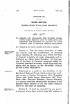 To Create and Establish the Spanish Peaks State Game Refuge, and to Regulate and Prohibit the Hunting or Killing of Game Therein, and to Provide Certain Penalties.