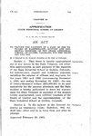 To Provide for Payment of a Part of the Expenses of Maintenance, Support and Incidental Expenses of the State Industrial School, at Golden, Colorado, for the Years 1921 and 1922.