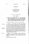 To Provide for the Relief of the Colorado State Penitentiary by an Appropriation for the Payment of Outstanding Indebtedness and Interest Thereon for the Biennial Fiscal Period Ending November 30, 1920.