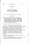 Relating to Banks and Bankers, Fixing the Salary of the State Bank Commissioner, Authorizing Him to Appoint a Chief and Other Deputies, a Secretary, Chief Clerk and a Stenographer, Fixing the Salaries Thereof and Repealing All Acts and Parts of Acts in Conflict Therewith.