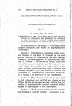 Senate Concurrent Resolution No. 3 - Submitting to the Qualified Electors of the State of Colorado the Question of Holding a Convention to Revise, Alter and Amend the Constitution of the State of Colorado.