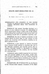 Senate Joint Resolution No. 15 - Memorializing the Congress of the United States to Refrain From Placing a Duty on Lumber Imported From the Dominion of Canada.