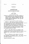 Making an Appropriation for the Payment of the Expense for the Support and Maintenance of the State Detention Home for Women with Venereal Disease for the Period Beginning December 1, 1920, and Ending November 30, 1922.