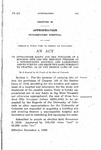 To Appropriate Money for the Purchase of a Building Site and the Erection Thereon of a Psychopathic Hospital and Laboratory and to Furnish and Equip the Same Pursuant to Chapter 169 of the Session Laws of 1919.