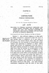 Relating to Foreign Railroad Companies and Other Public Utilities, and to Repeal Sections 5416, 5430, 5431, Revised Statutes of Colorado, 1908, and All Other Acts or Parts of Acts in Conflict Herewith.