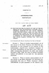 To Provide for the Payment of Part of the Expense of the Maintenance, Support and Incidental Expense of the State Penitentiary for the Fiscal Year 1921 and 1922, to Provide for a Part of the Salaries of the Officers and Employees and to Provide for a Portion of the Salary and Expense of the State Parole Officer for the Same Period.