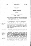 An Act Relating to Motor Vehicles, the Licensing, Registration and Taxation Thereof, and to Amend Chapter 161 of the Session Laws of Colorado of 1919.