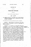 To Amend Section 2, Chapter 186 of the Session Laws of Colorado of 1911 Relative to Probation Officers.