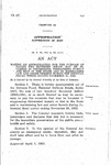 Making an Appropriation for the Purpose of Paying the Expenses which may be Incurred in Suppressing Threatened Tumult and Riot in the State and in Maintaining Law and Order Therein During the Biennial Fiscal Period Ending November 30, 1922.