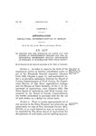 To Provide for the Purchase of Lands and the Making of Improvements Thereon for the Agricultural Experiment Station Established at Greeley, In Co-operation with Weld County.