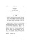 To Provide for the Payment of Part of the Expense of the Maintenance, Support and Incidental Expense of the State Department of Safety, and for a Part of the Salaries and Wages of the Officers, Members and Employees Thereof for the Fiscal Years 1923 and 1924.