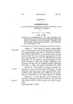 Making an Appropriation for the Support and Maintenance of the State Detention Home for Women Suffering with Venereal Disease, for the Period Beginning December 1, 1922, and Ending November 30, 1924.