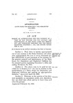 Making an Appropriation for the Payment of a Part of the Expense for the Support and Maintenance of the State Home for Dependent and Neglected Children for the Period Beginning December 1, 1922, and Ending November 30, 1924.